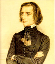 Liszt mit seiner Tochter Cosima